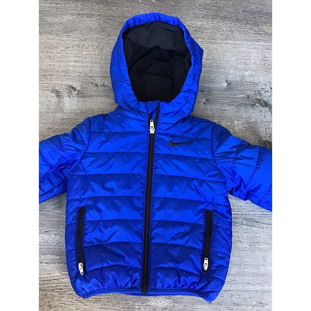 Nike Toddler Size 2T Core Padded Jacket Quilted Royal Blue Winter Coat